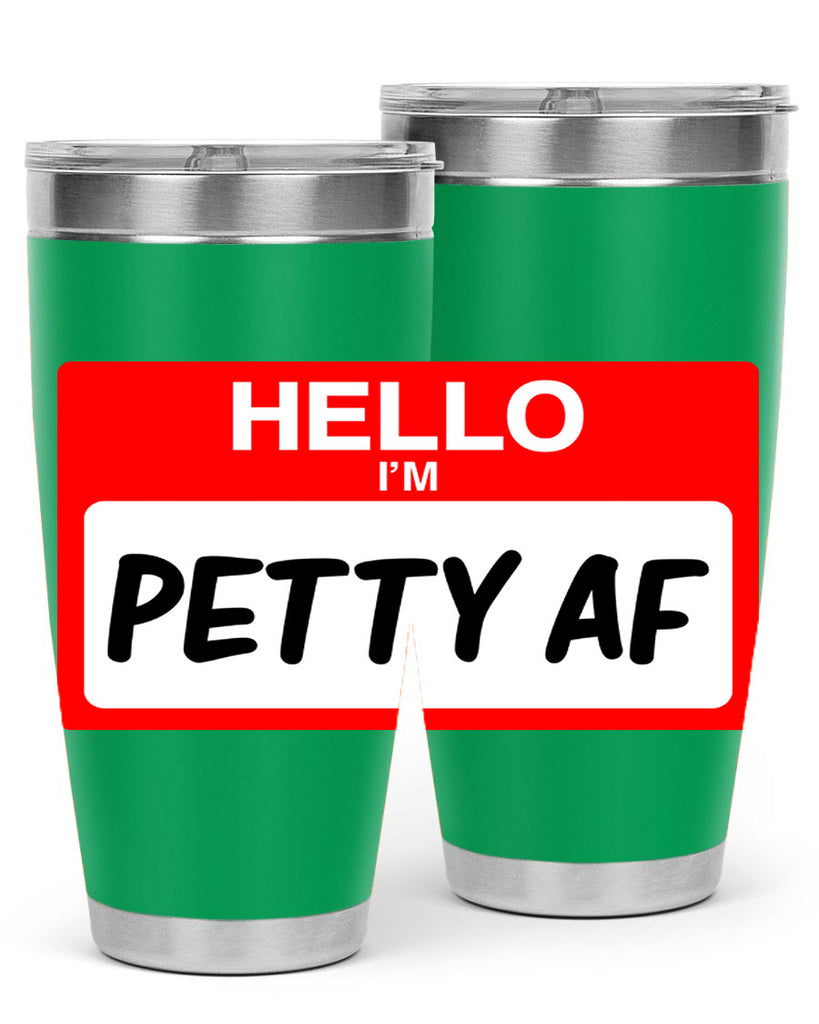 hello im pettyaf 130#- black words phrases- Cotton Tank