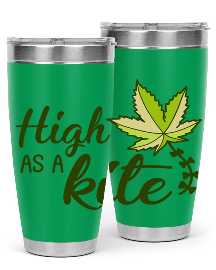 high as a kite 112#- marijuana- Tumbler