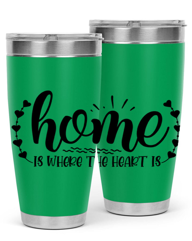 home is where the heart is 38#- home- Tumbler