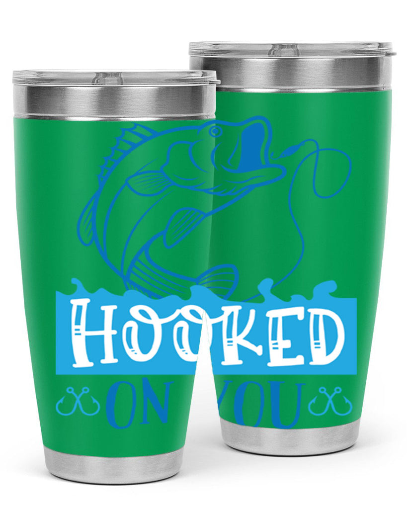 hooked on you 214#- fishing- Tumbler