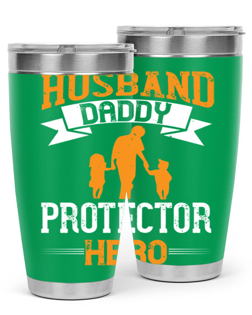 husband daddy protector hero 252#- fathers day- Tumbler