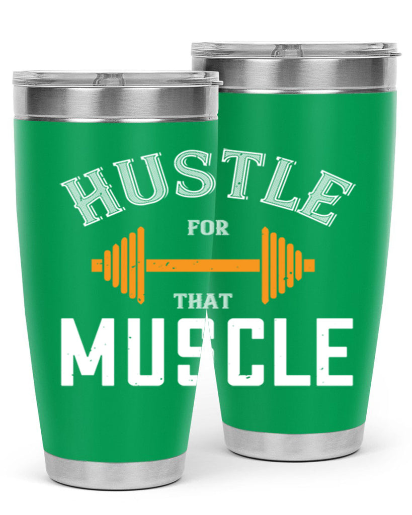 hustel for that muscle 92#- gym- Tumbler
