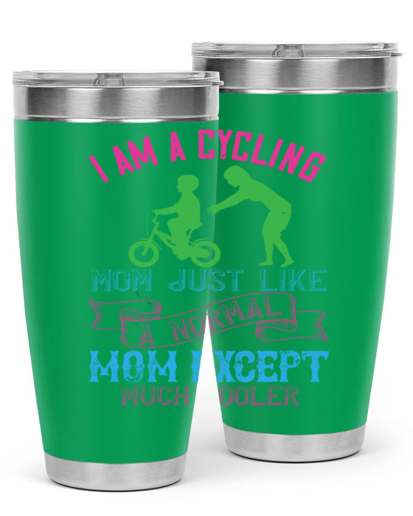 i am a cycling mom just like a normal 164#- mom- Tumbler