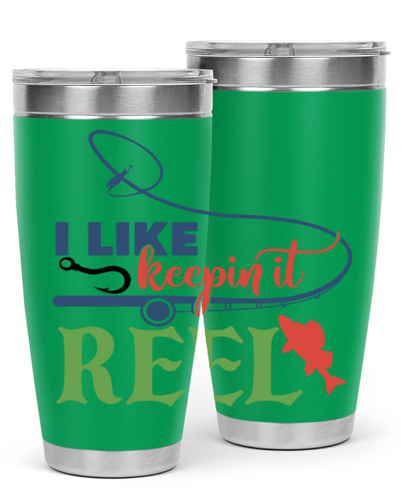 i like keepin it reel 213#- fishing- Tumbler