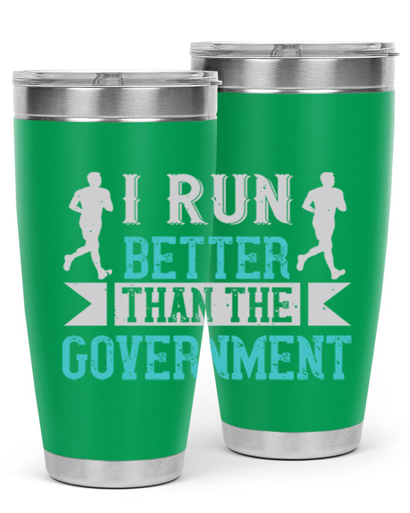 i run better than the government 39#- running- Tumbler