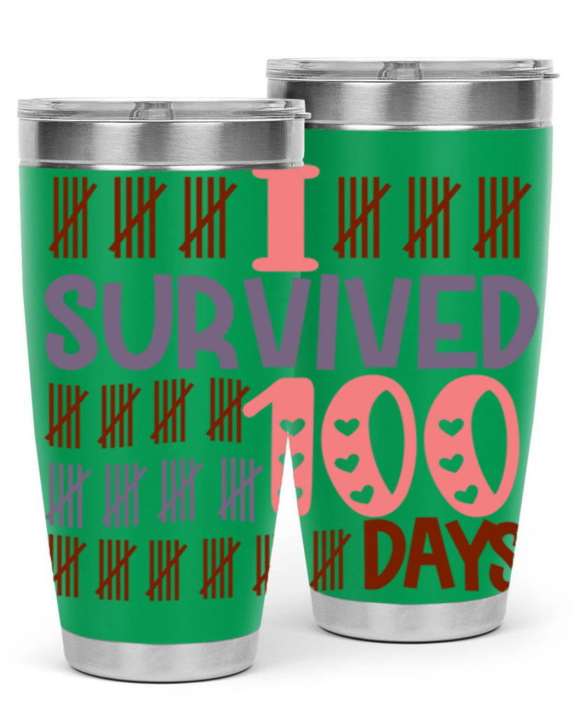 i survived 100 days 13#- 100 days of school- Tumbler