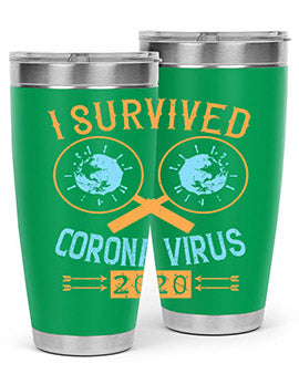 i survived corona virus Style 34#- corona virus- Cotton Tank