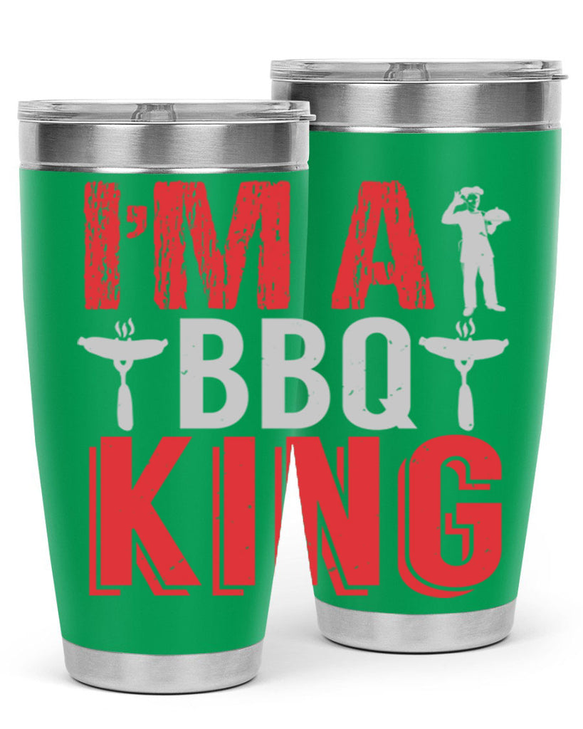 im a bbq king 34#- bbq- Tumbler