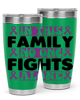 in this family no one fights alone 188#- alzheimers- Tumbler