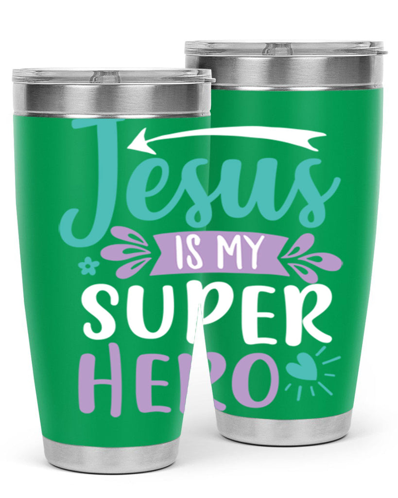 jesus is my superhero 71#- easter- Tumbler