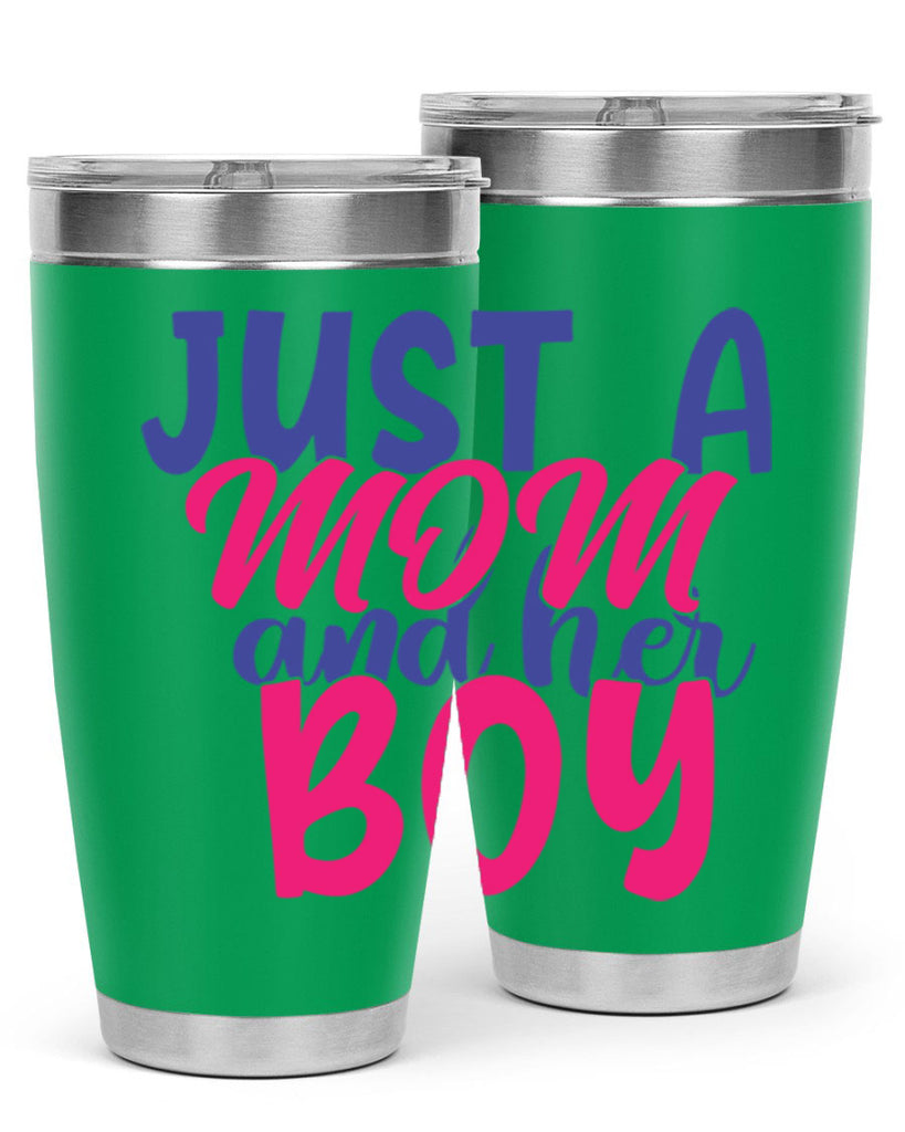 just a mom and her boy 392#- mom- Tumbler