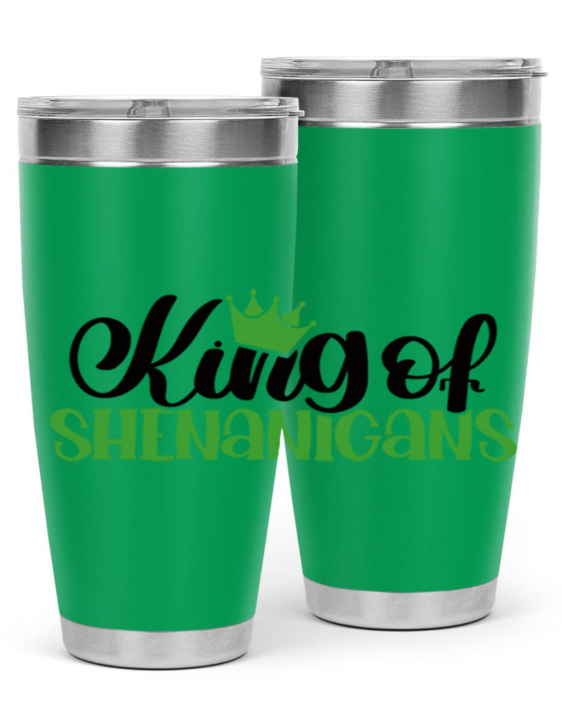 king Of Shenanigans Style 74#- St Patricks Day- Tumbler