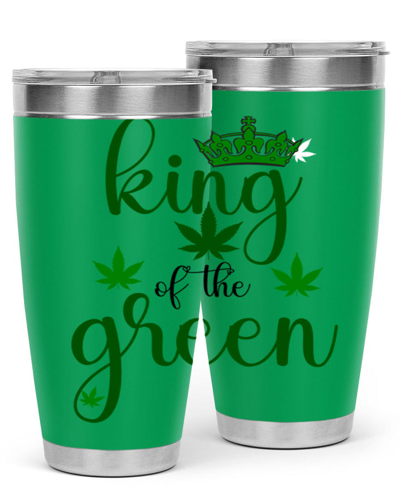 king of the green 177#- marijuana- Tumbler