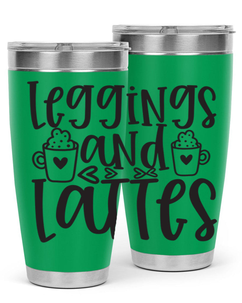 leggings and lattes 389#- mom- Tumbler