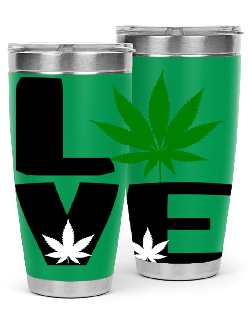 love cannabis 191#- marijuana- Tumbler