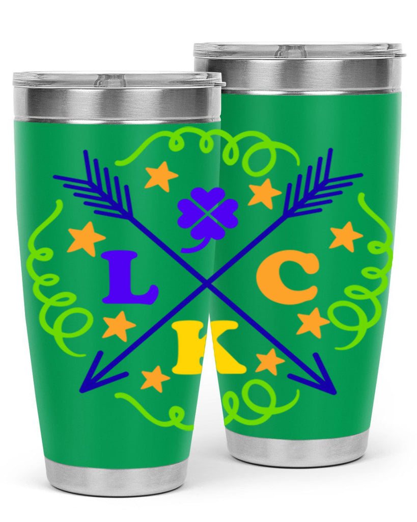 luck 16#- mardi gras- Tumbler