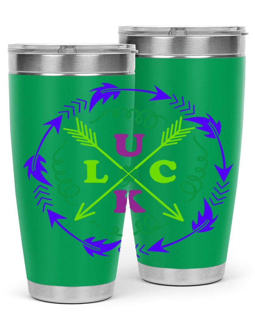 luck 17#- mardi gras- Tumbler