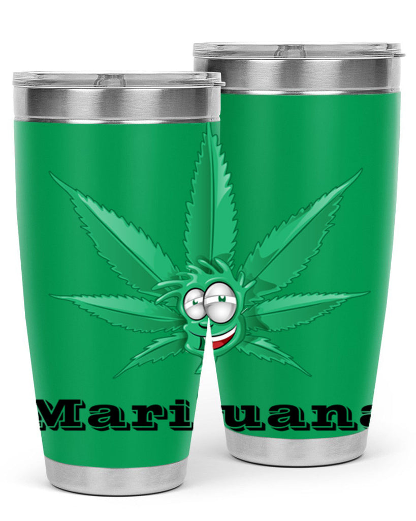 marijuana happy face 199#- marijuana- Tumbler