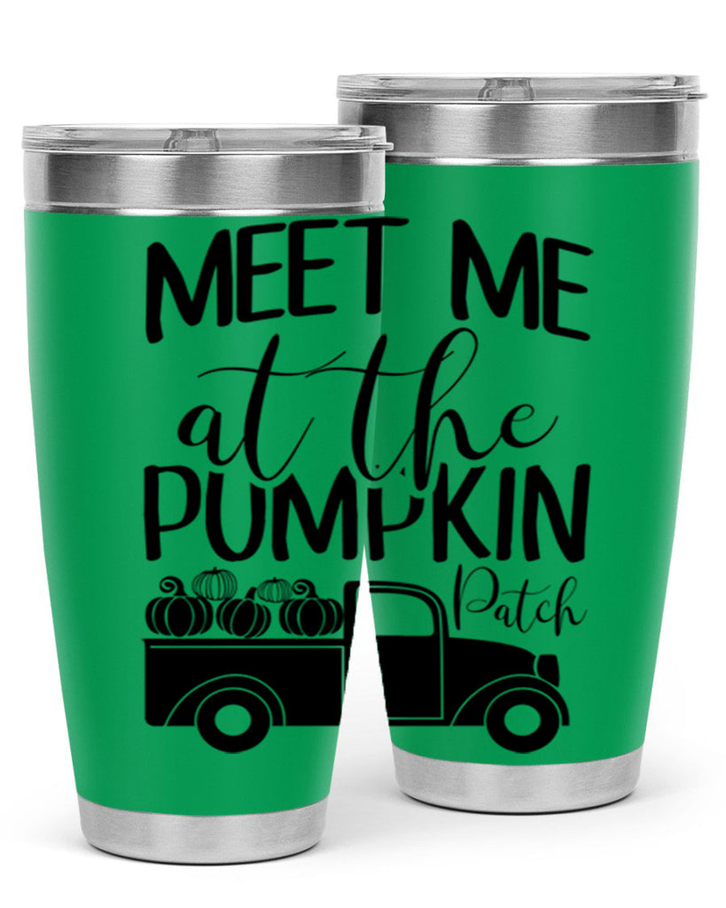 meet me at the pumpkin patch 424#- fall- Tumbler