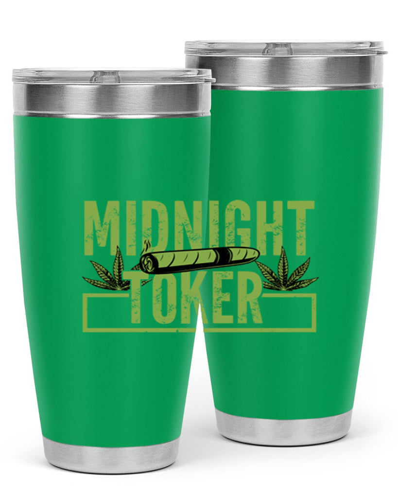 midnight toker 211#- marijuana- Tumbler