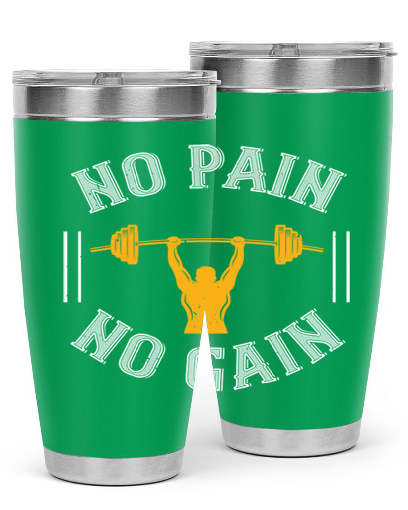 no pain no gain 81#- gym- Tumbler