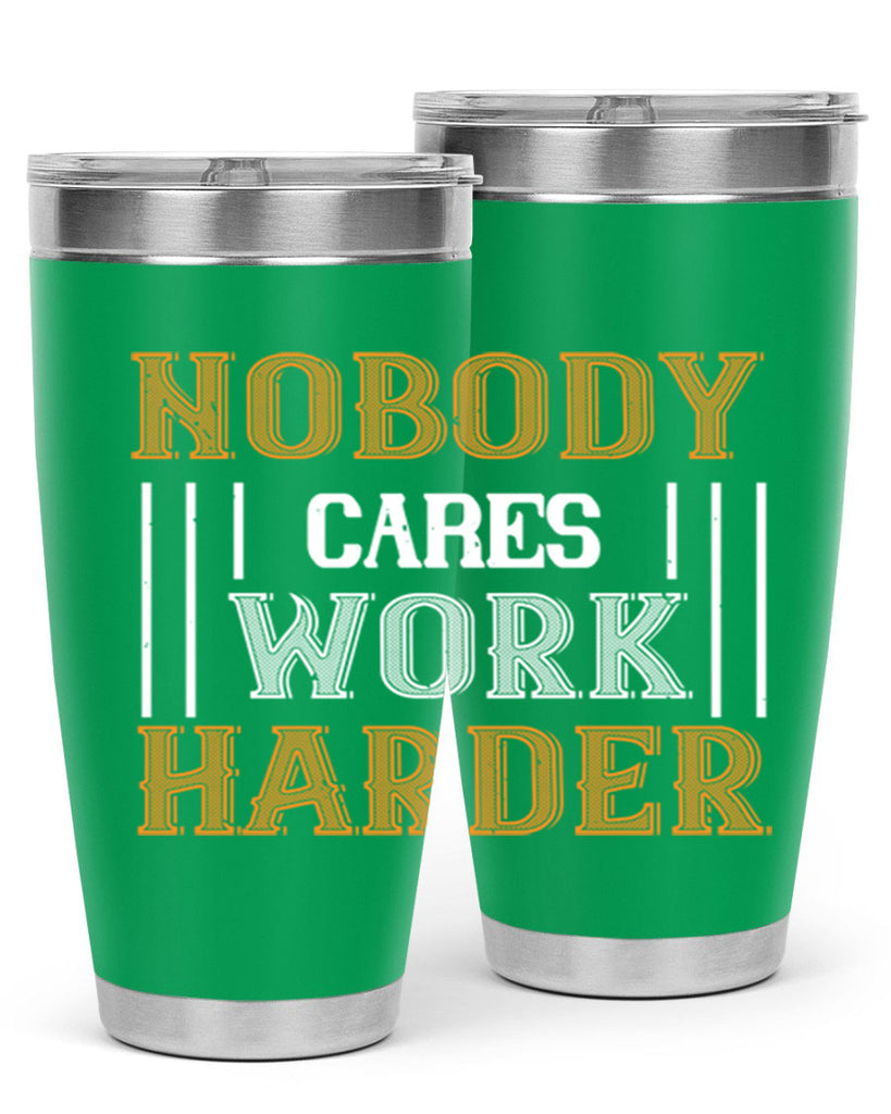 nobody i cares work herder 78#- gym- Tumbler