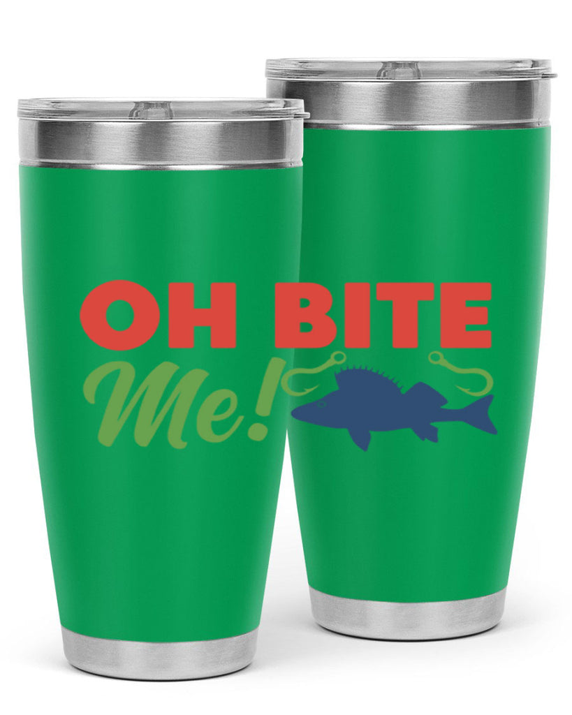 oh bite me 202#- fishing- Tumbler