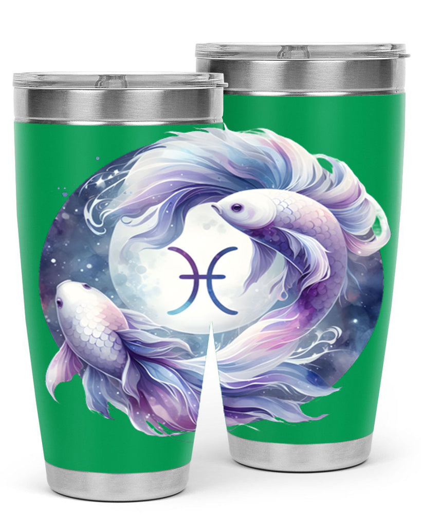 pisces 347#- zodiac- Tumbler