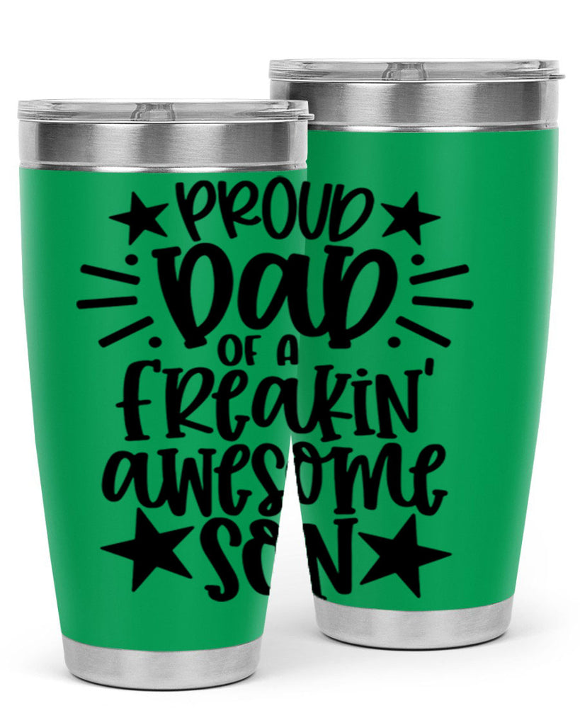 proud dad of a freakin awesome son 23#- fathers day- Tumbler