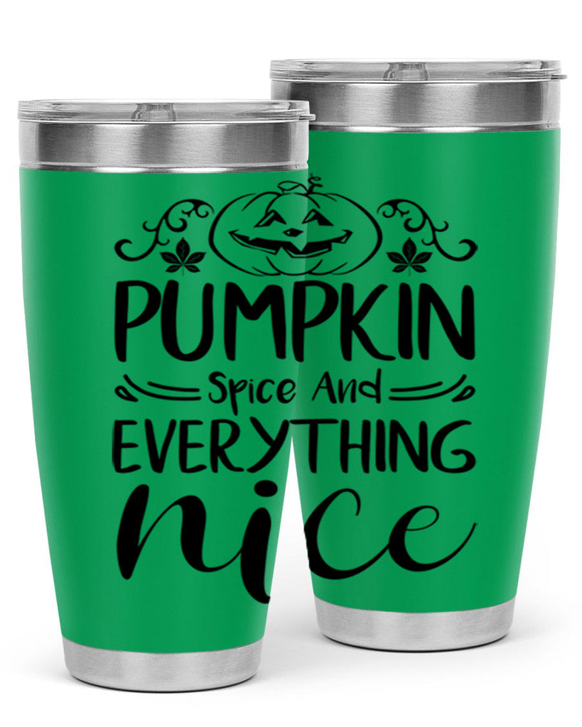 pumpkin spice and everything nice 542#- fall- Tumbler
