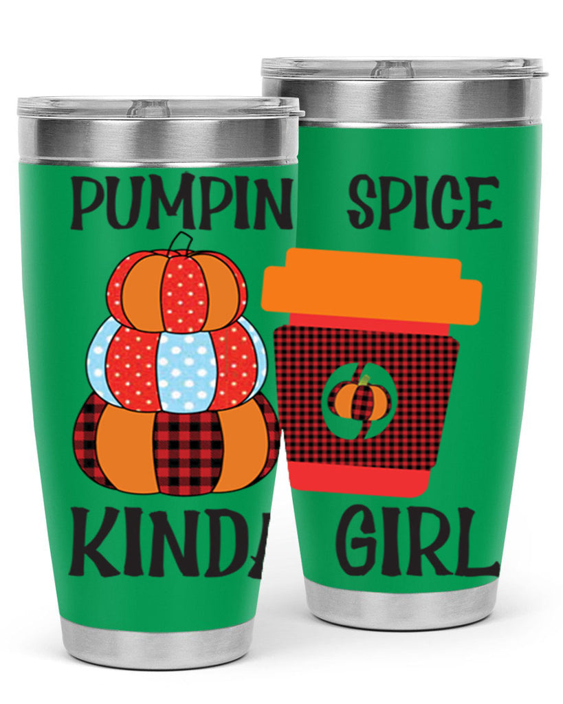 pumpkin spice kinda girl 551#- fall- Tumbler