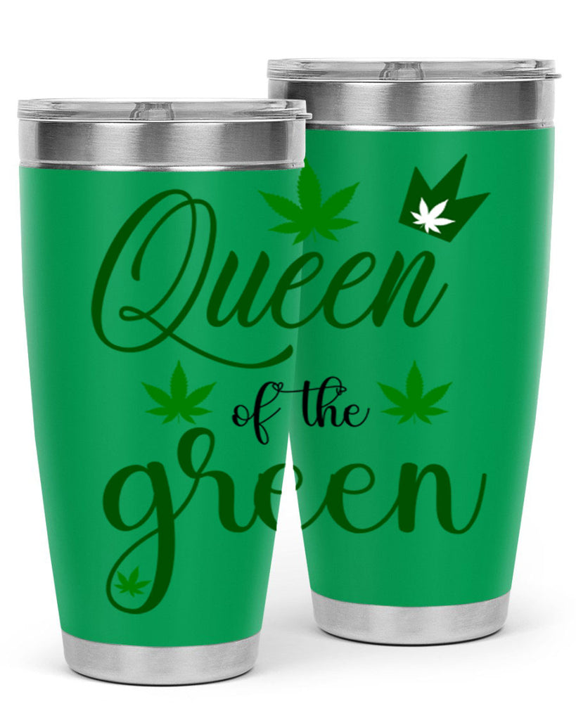 queen of the green 222#- marijuana- Tumbler