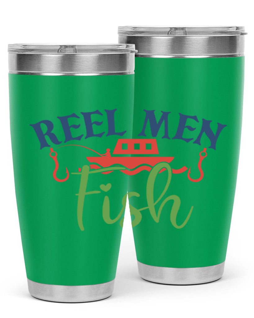 reel men fish 196#- fishing- Tumbler