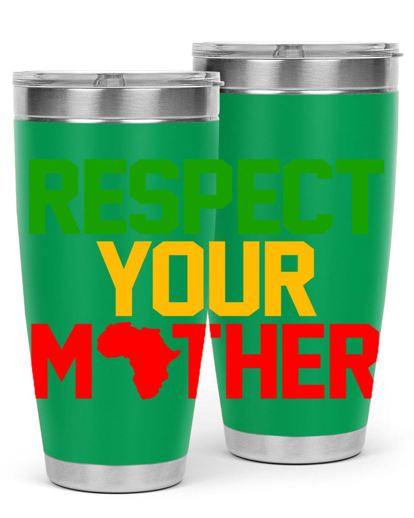 respect your mother 43#- black words phrases- Cotton Tank