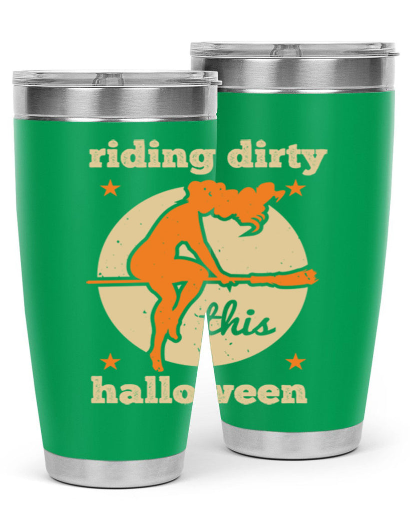 riding dirty this halloween 133#- halloween- Tumbler