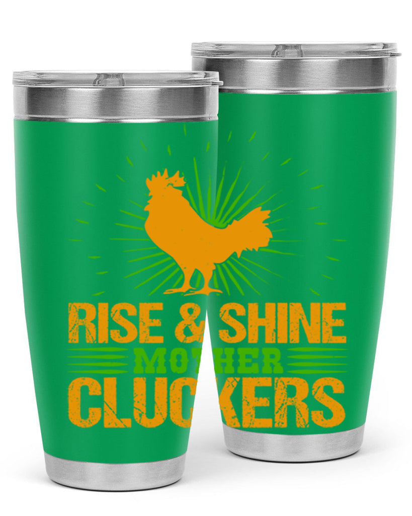 rise and shine mother cluckers 38#- farming and gardening- Tumbler