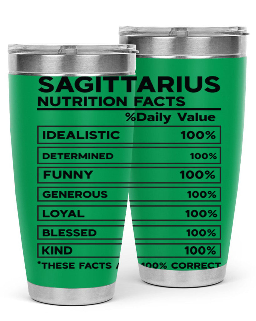 sagittarius Nutrition Facts 400#- zodiac- Tumbler