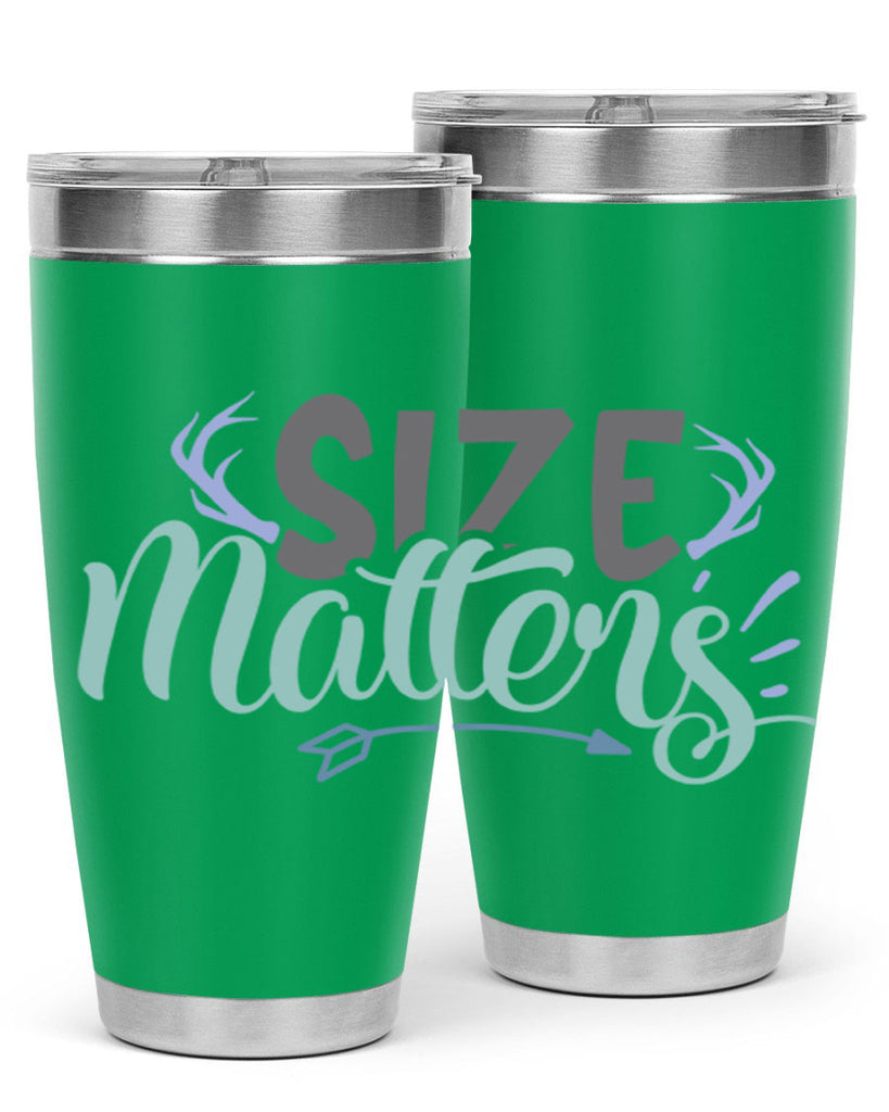 size matters 195#- fishing- Tumbler