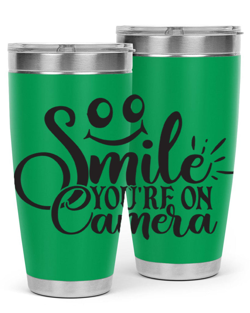 smile youre on camera 53#- home- Tumbler