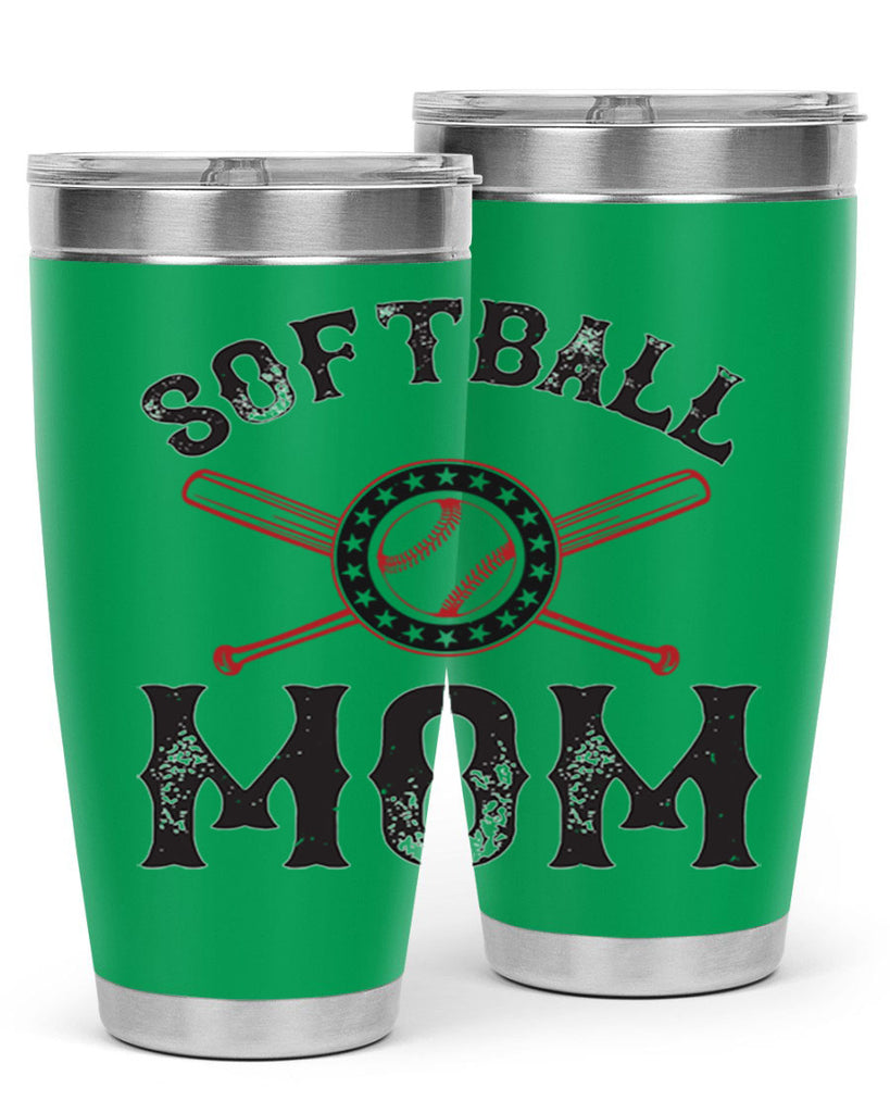 softball mom 66#- mom- Tumbler