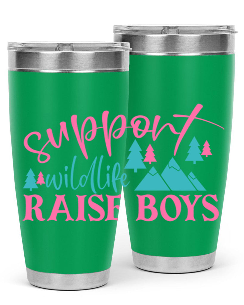 support wildlife raise boys 300#- mom- Tumbler