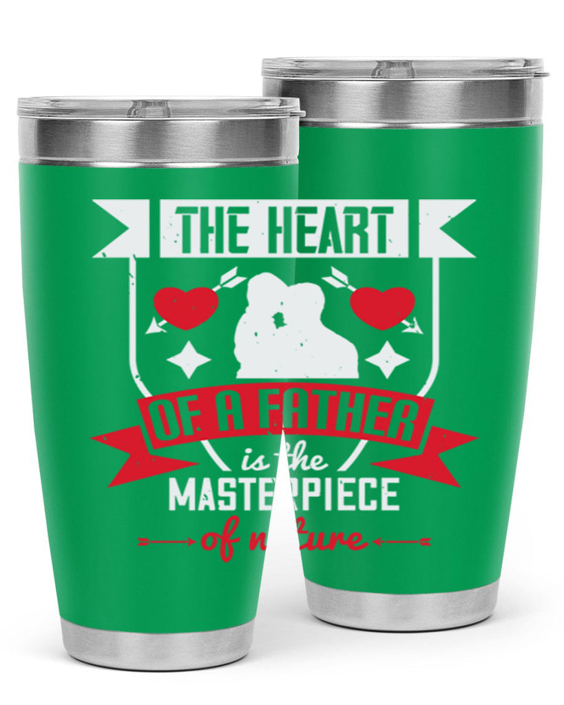 the heart of a father 159#- fathers day- Tumbler
