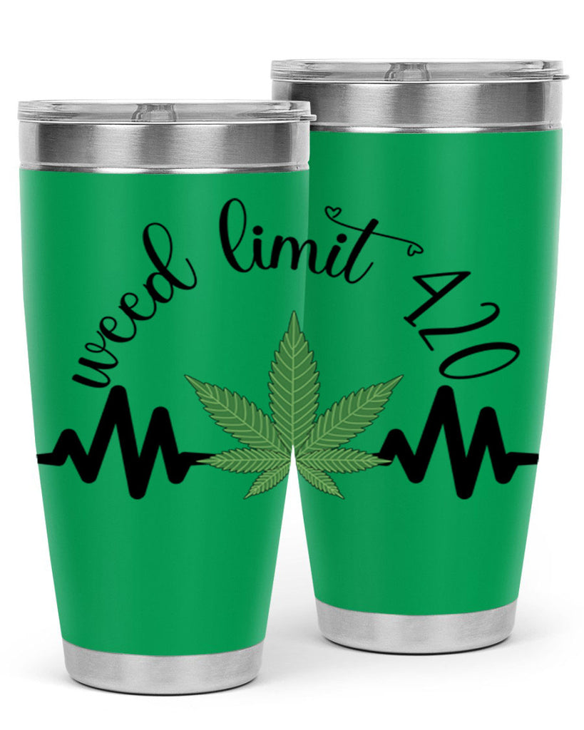 weed limit 420 cannabis heartbeat 292#- marijuana- Tumbler