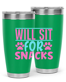 will sit for snacks Style 57#- dog- Tumbler