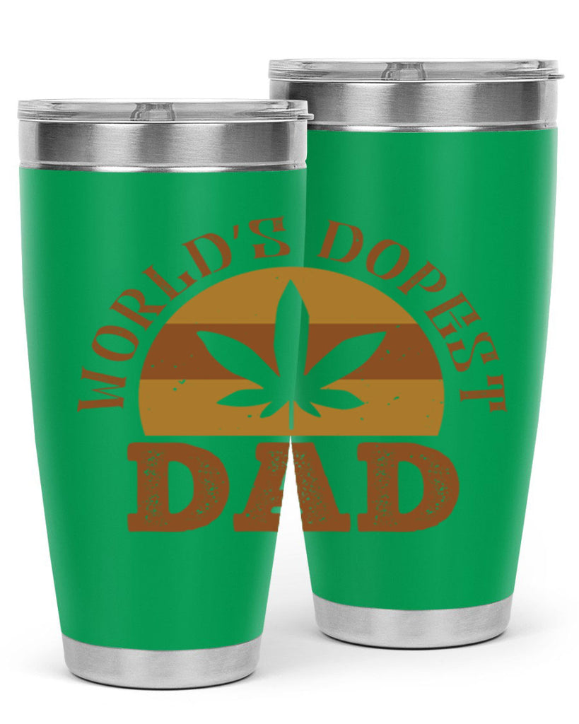 world’s dopest dad 137#- fathers day- Tumbler