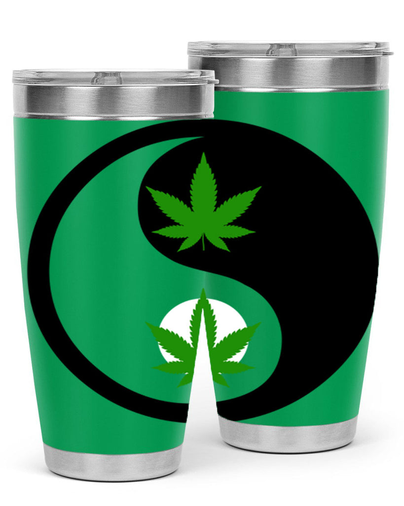 yin and yang weed 311#- marijuana- Tumbler