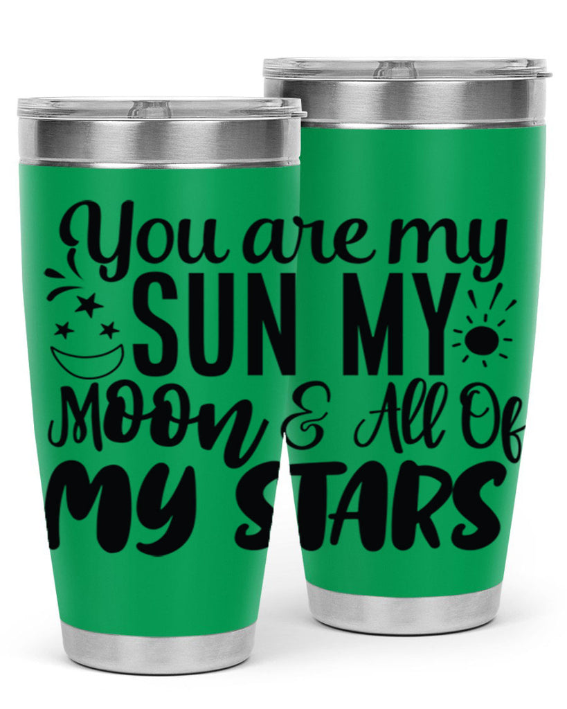 you are my sun my moon all of my stars 4#- family- Tumbler