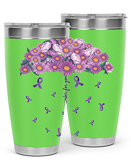 AlzheimerS Awareness Purple Umbrella 18#- alzheimers- Tumbler