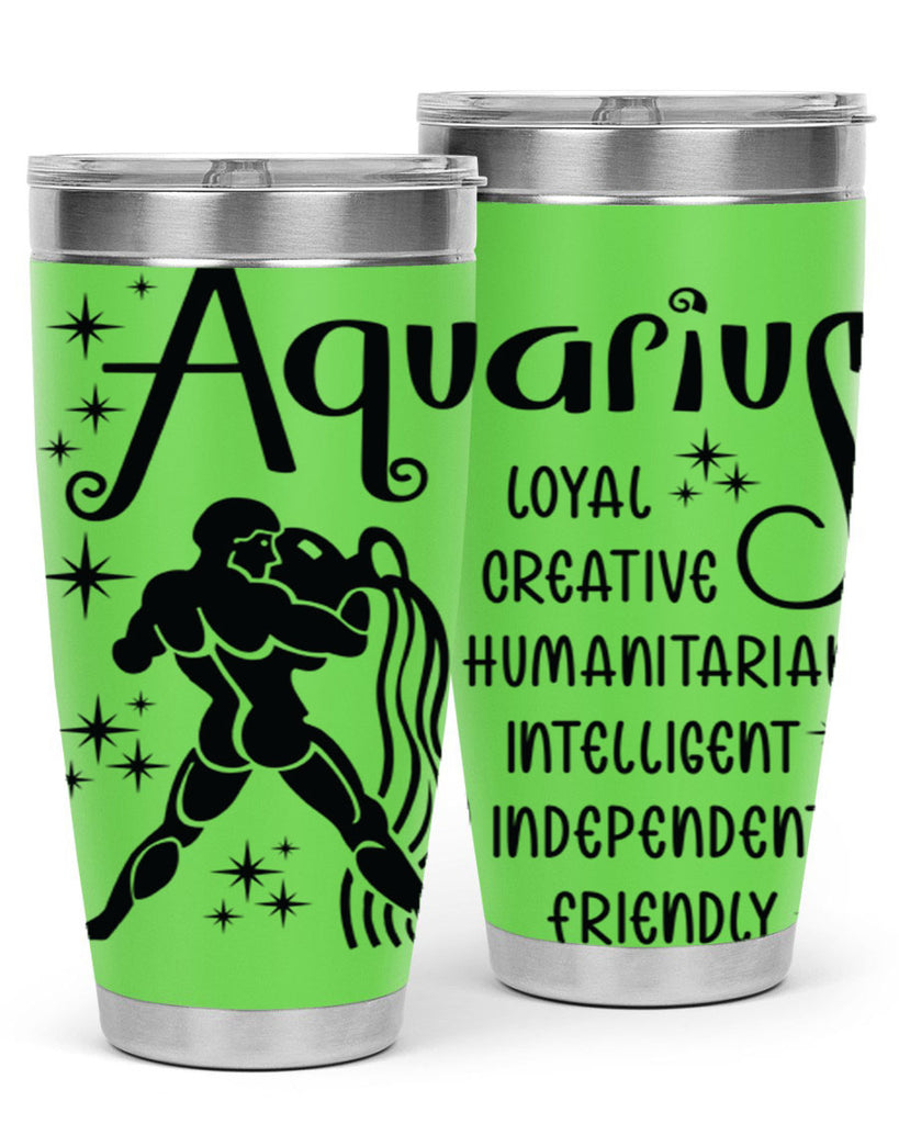 Aquarius 64#- zodiac- Tumbler