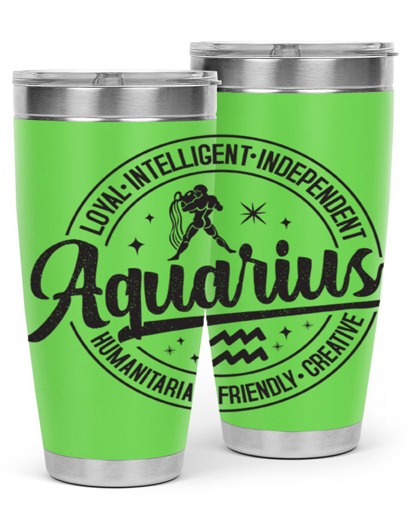 Aquarius 71#- zodiac- Tumbler